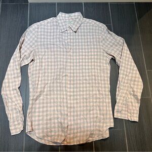 Men's Pink Checkered Shirt